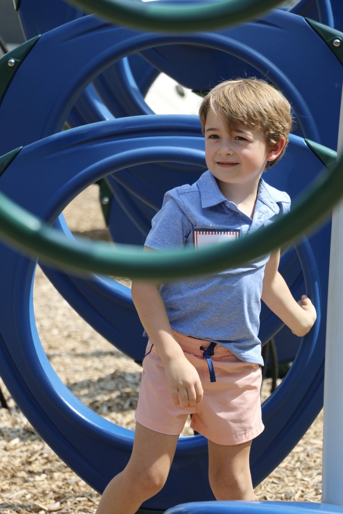 Playing on Inwood Green playset.