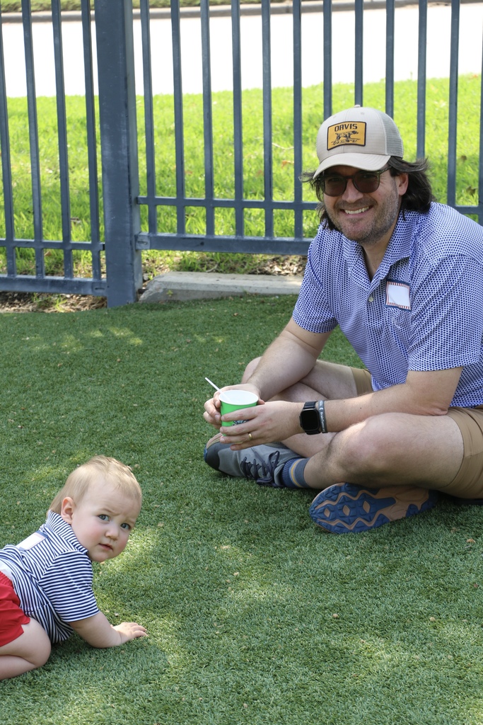 Enjoying the turf on Inwood Green!