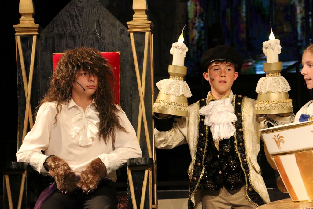 The Beast and Lumiere.