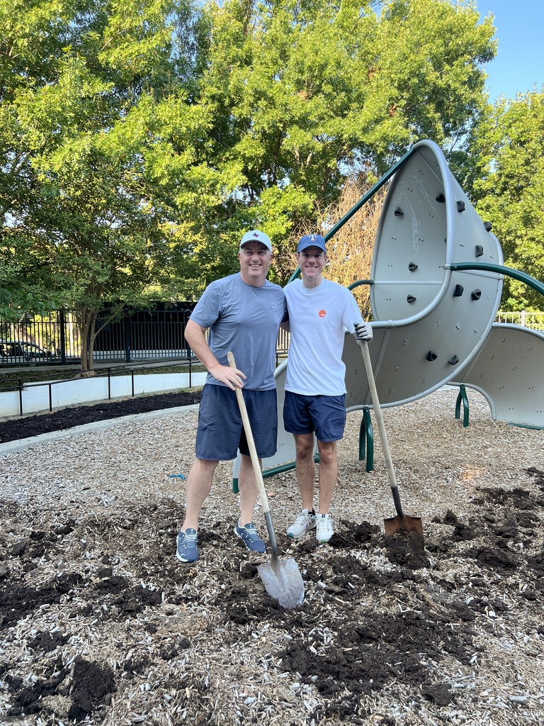 Mulching the playground