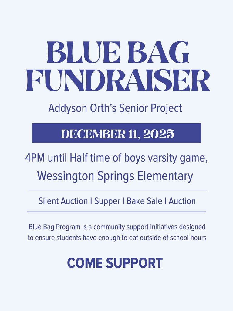 Blue Bag Fundraiser- Senior Experience