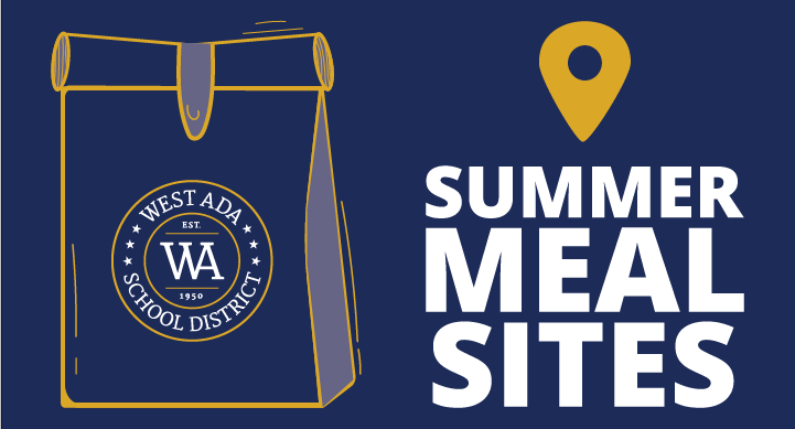 Illustration of a paper lunch page with the WASD logo on it; text on image: SUMMER MEAL SITES