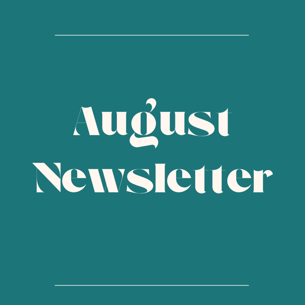 August newsletter
