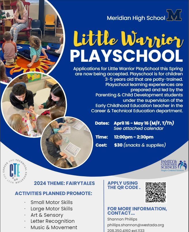 Little Warrior Playschool- Apply now! | Meridian High School