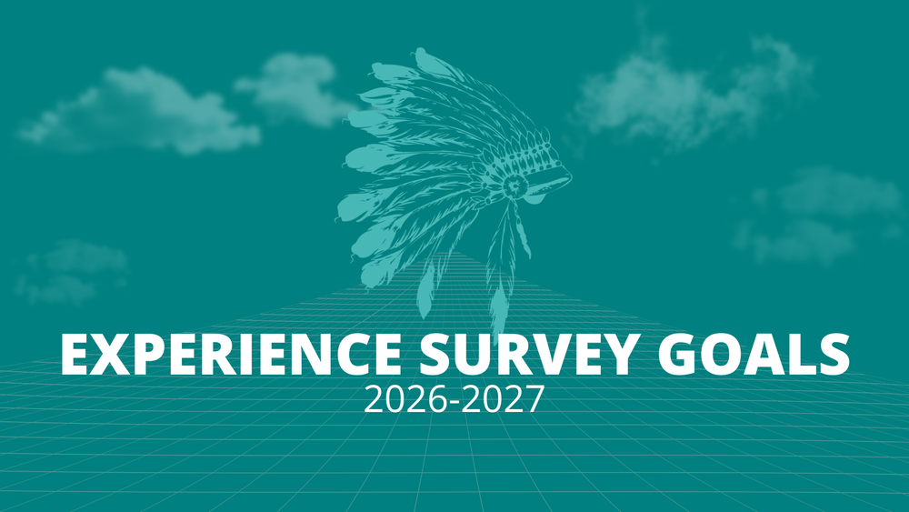 an image of the Chief Jo logo and the title Experience Survey Goals 2026-2027