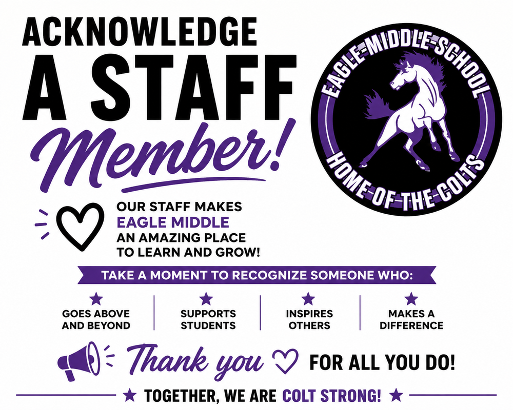acknowledge a staff member