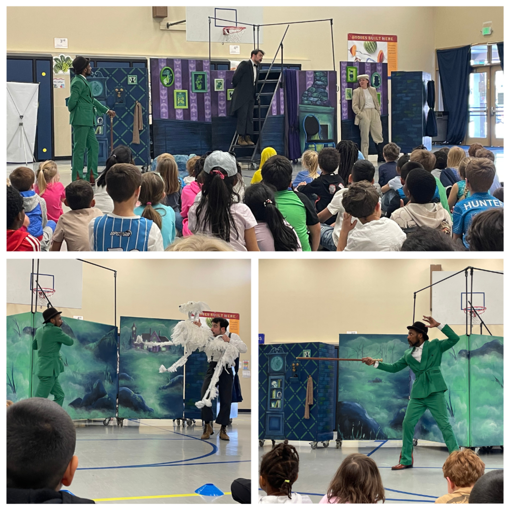Photo collage of the performance of "The Chronicles of Sherlock Holmes and Dr. Watson"