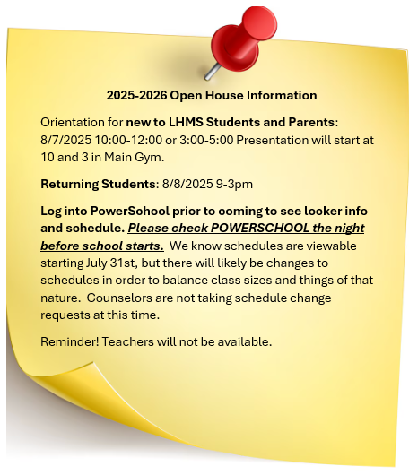 Open House Information