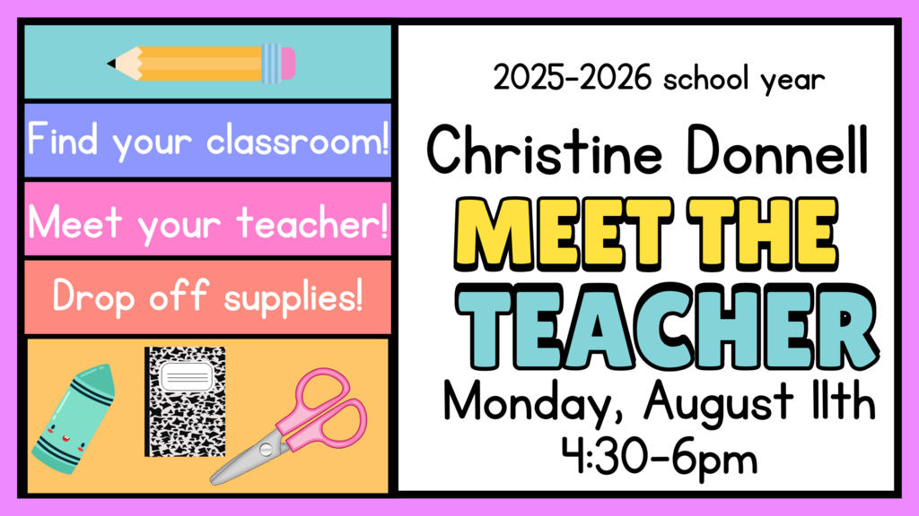 Meet the Teacher Event