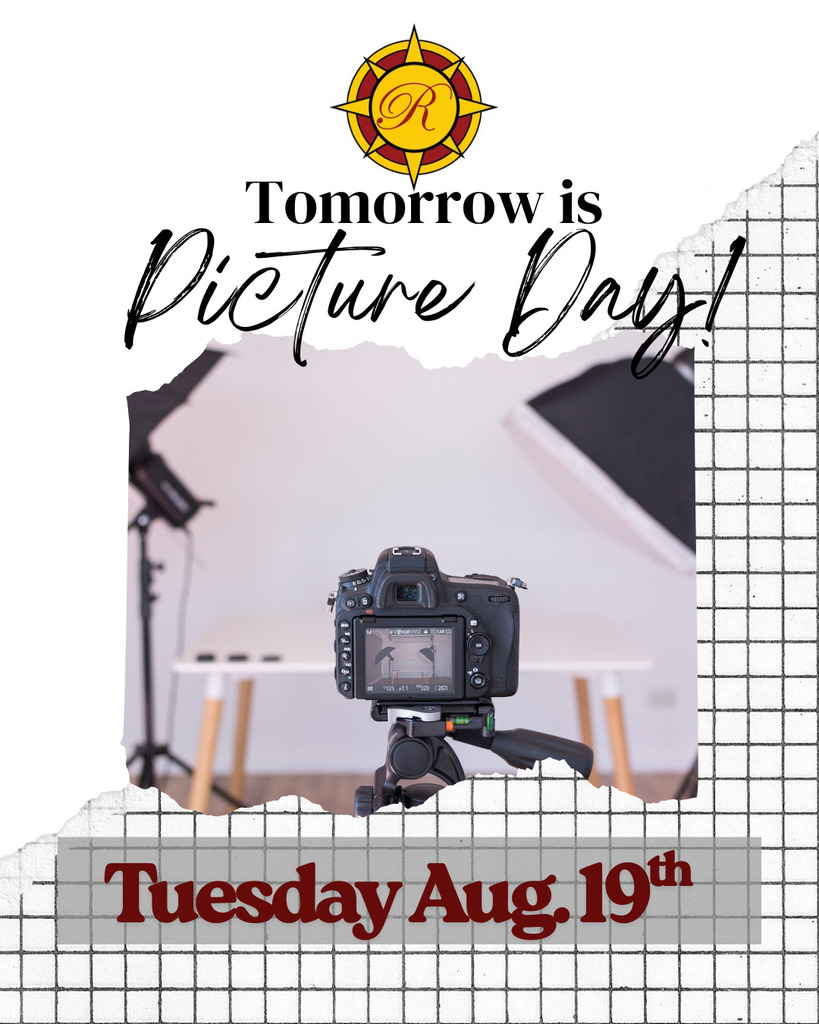 Tomorrow is Picture Day! Tuesday Aug. 19th