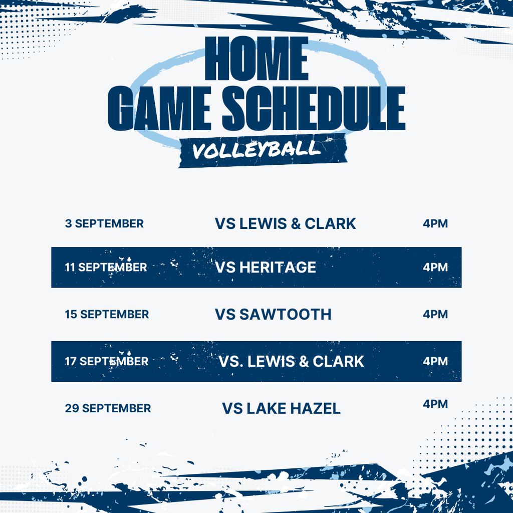 Volleyball Home Game Schedule