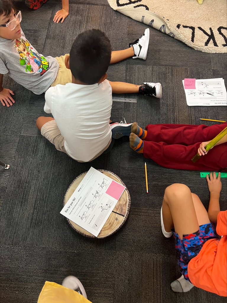 students on rug