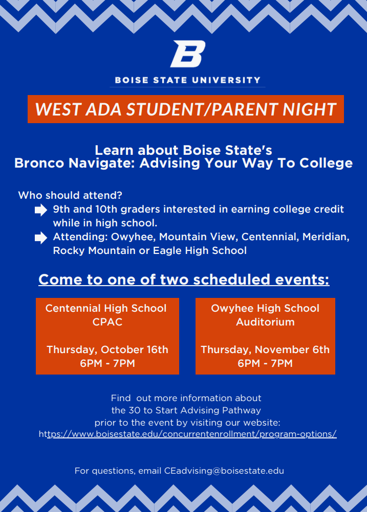 West Ada Student/Parent Night