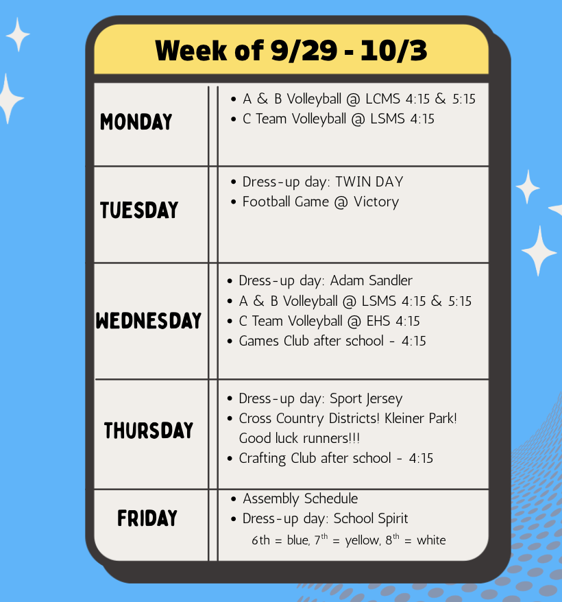 Weekly Schedule