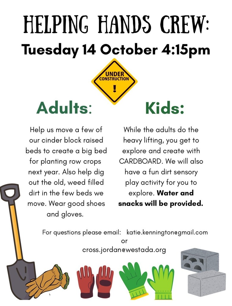 Helping Hands in the Spalding garden Oct. 14 @ 4:15