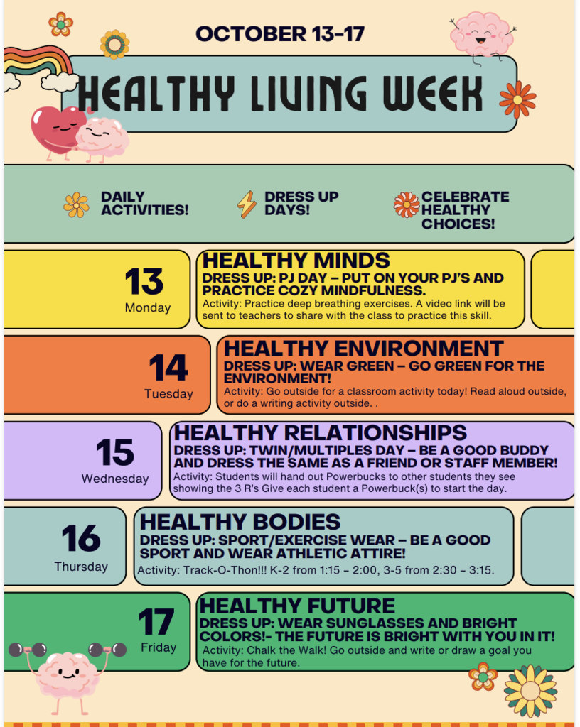 healthy living week flyer
