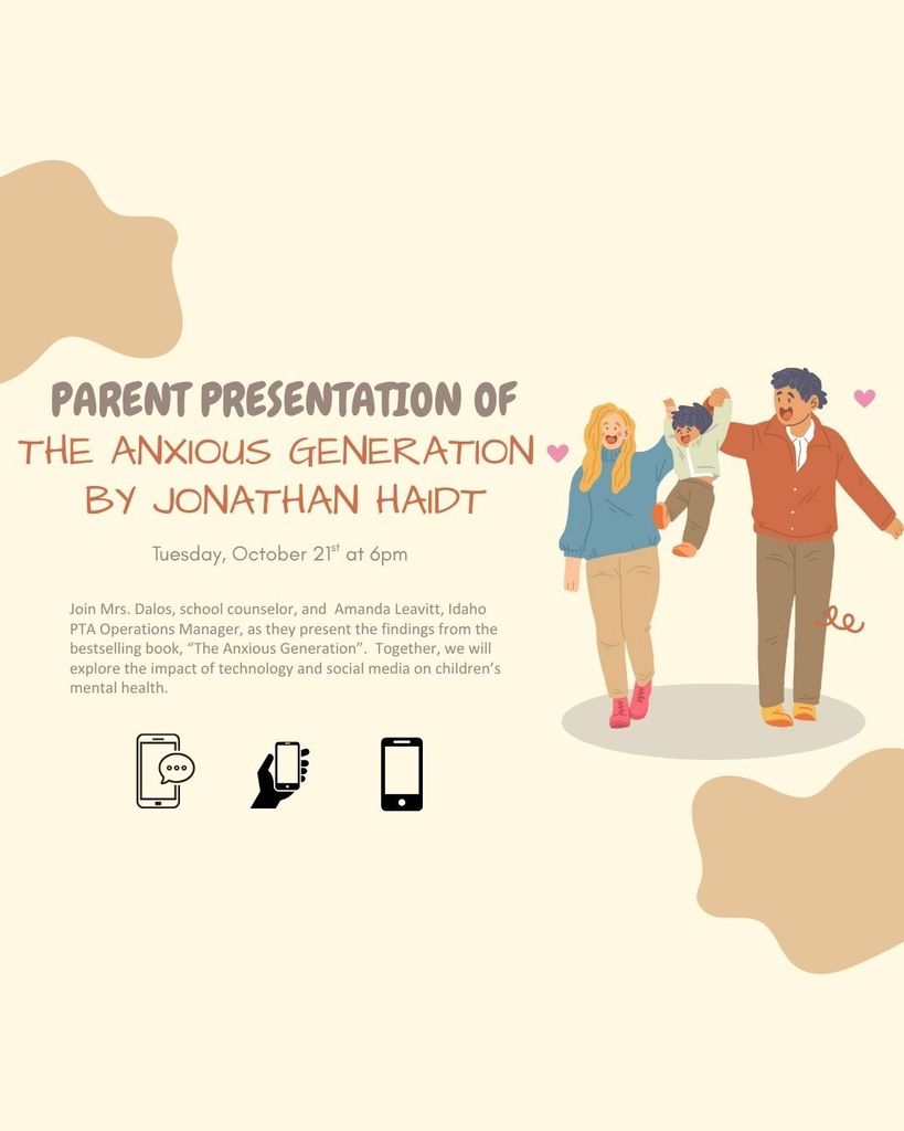 The Anxious Generation Tuesday, October 21st at 6:00