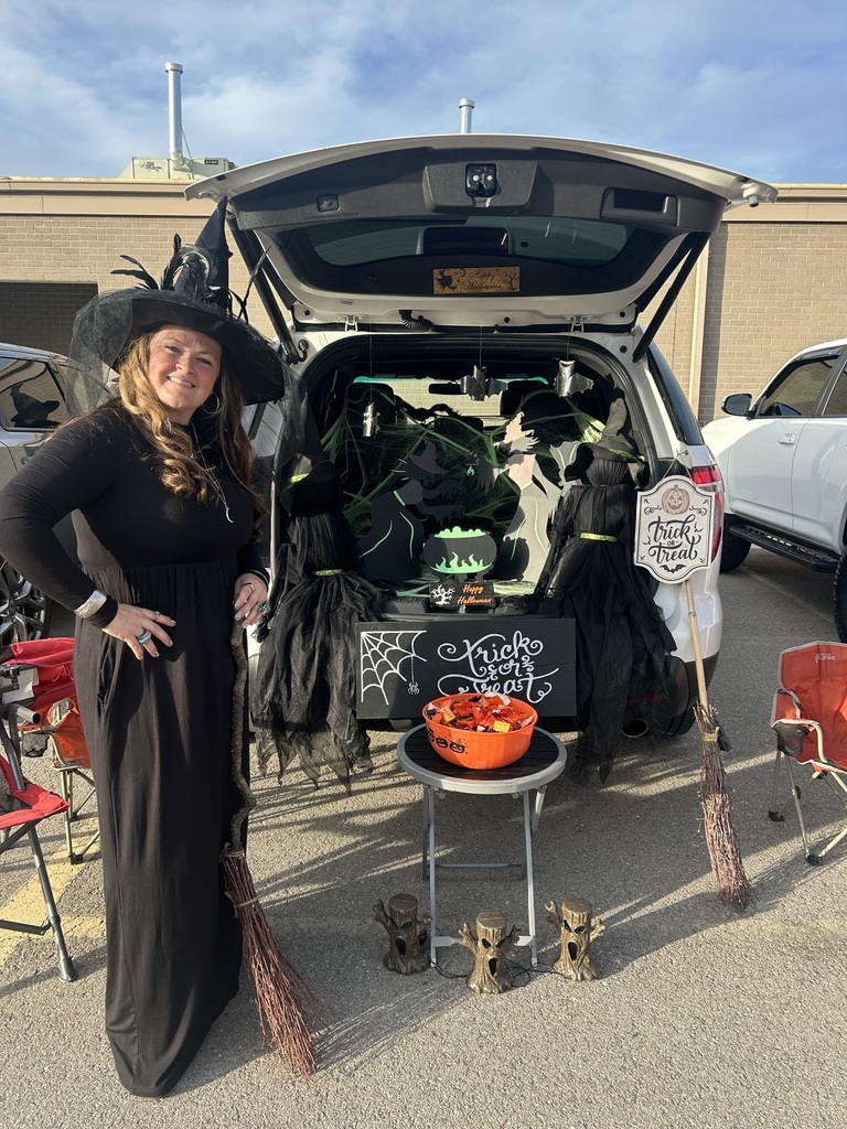 An image of a parent dressed as a witch
