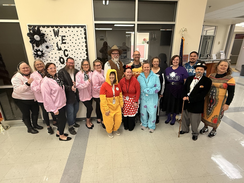 Virtual School House and Rebound staff dressed up for Halloween