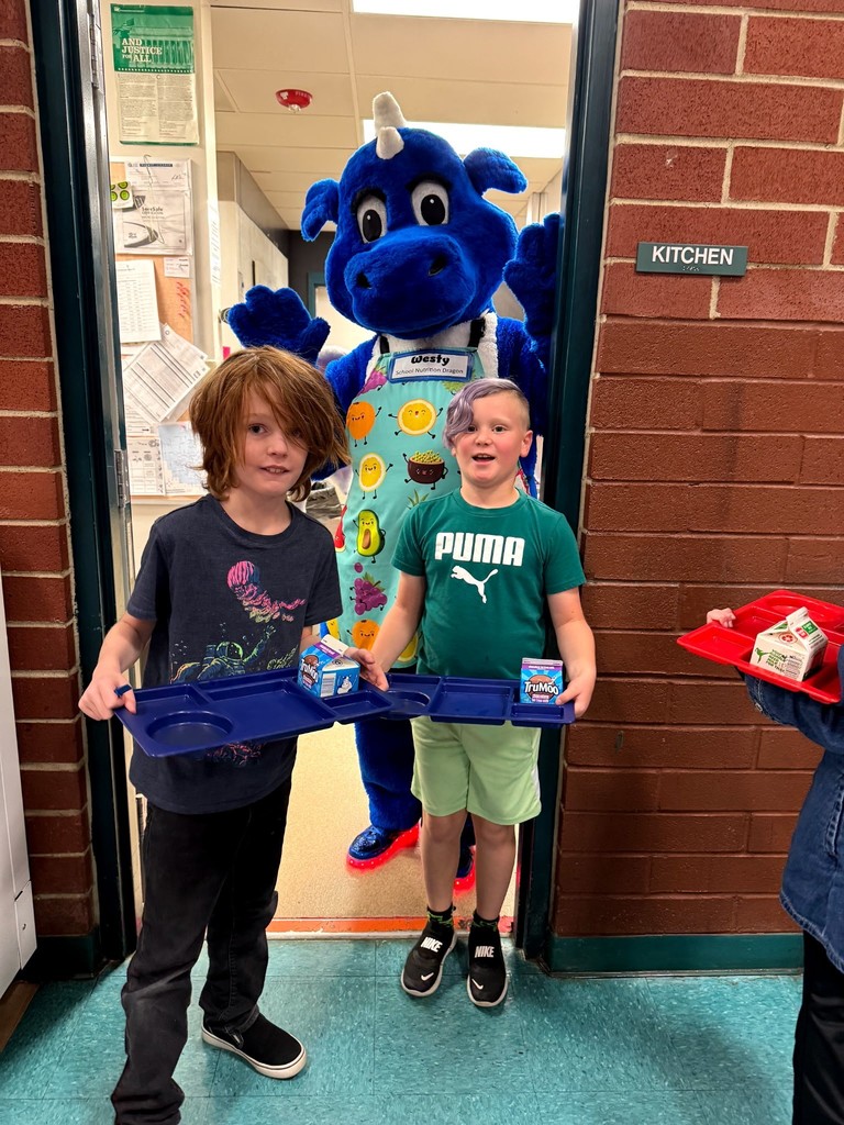 second graders with Westy