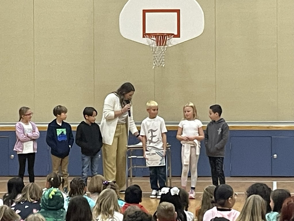 An image showing students who have earned an award