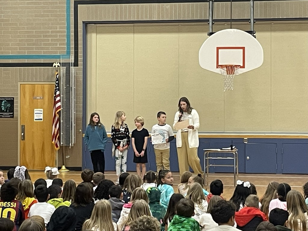 An image showing students who have earned an award