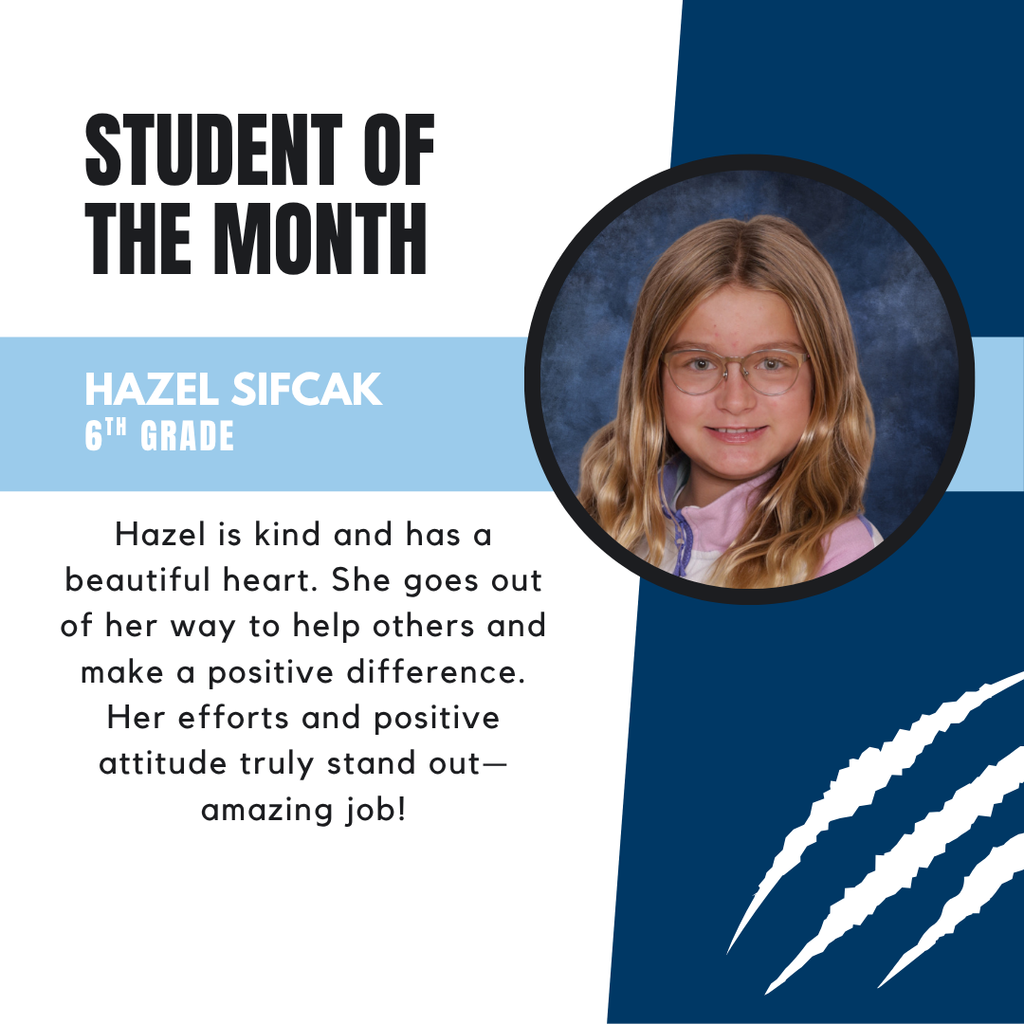 Student of the Month 6th