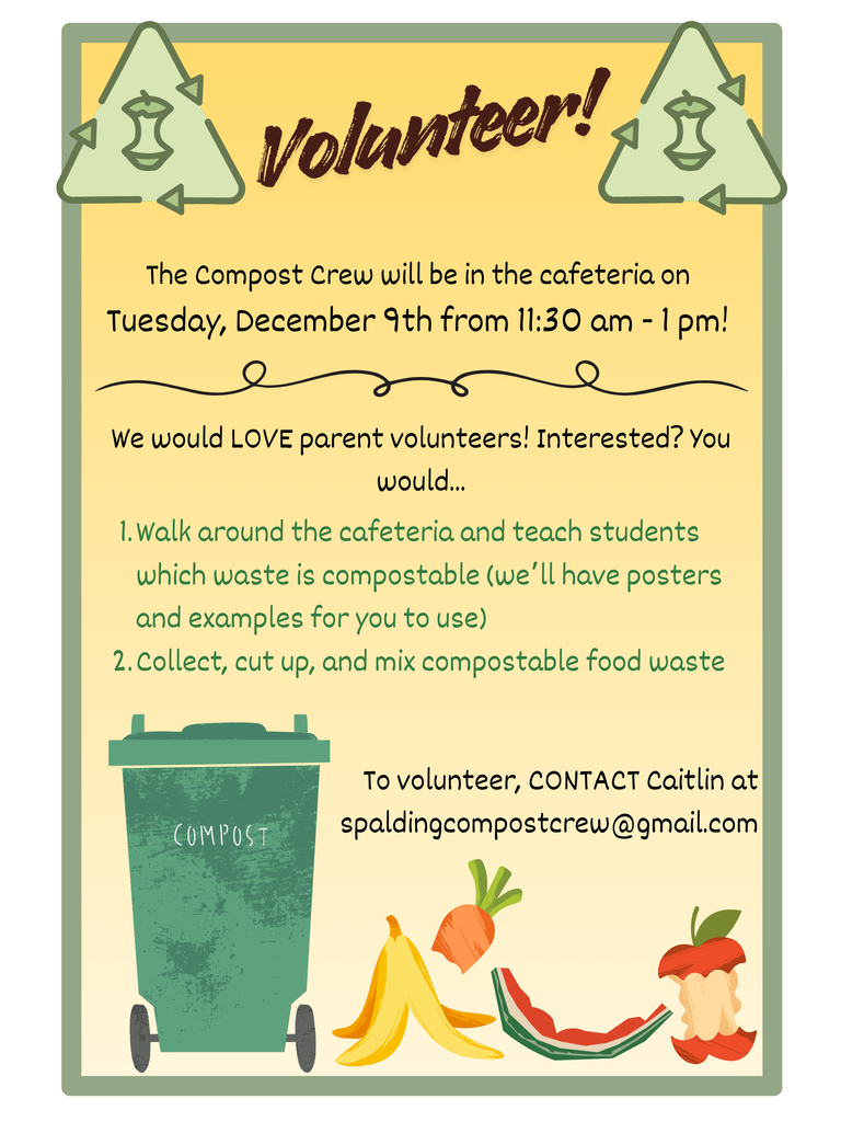 Volunteer for compost for garden