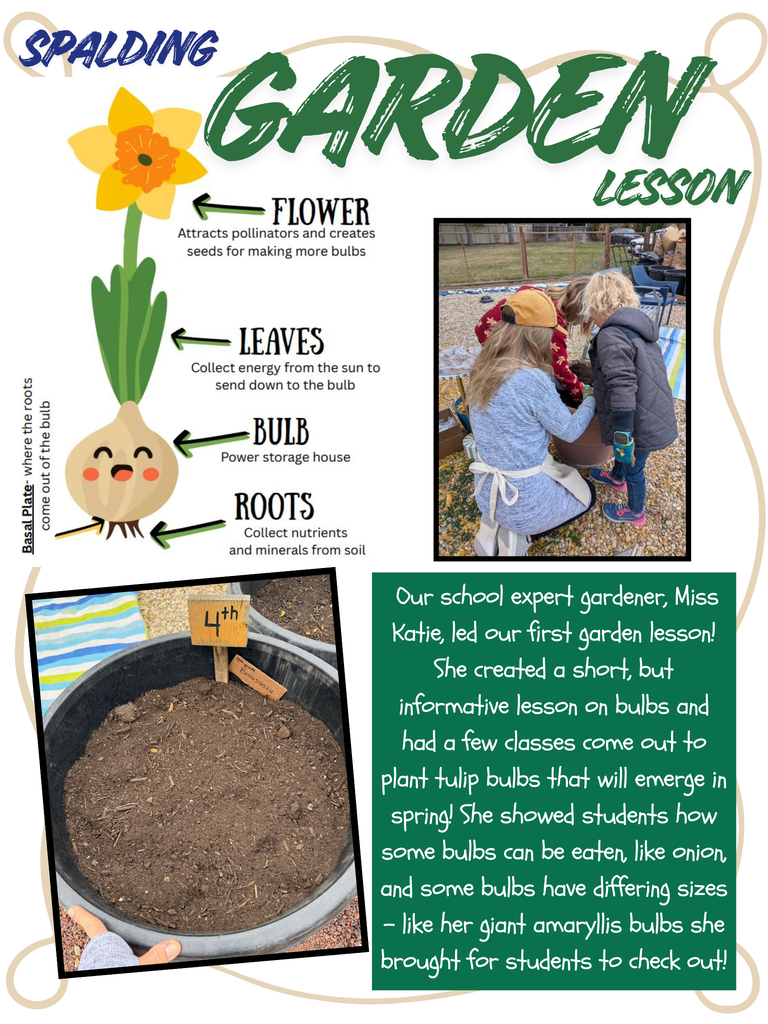 Miss Katie taught garden lessons