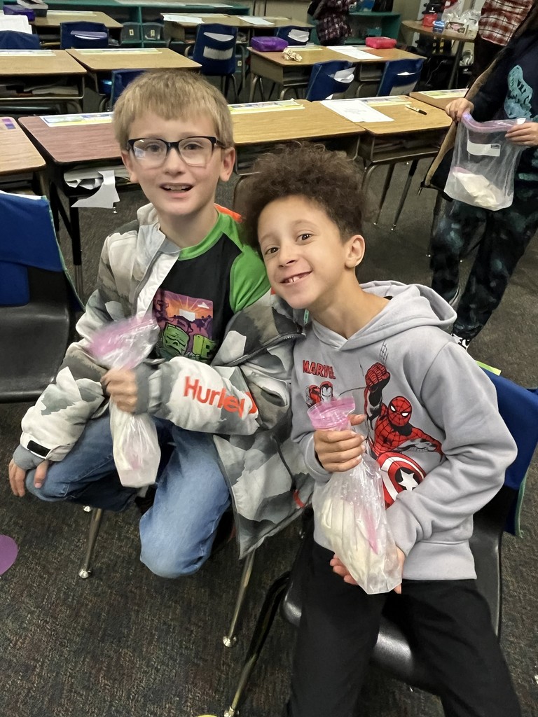 third graders with their STEM activity