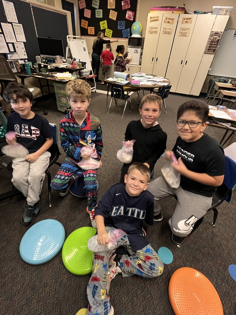 third graders with their STEM activity