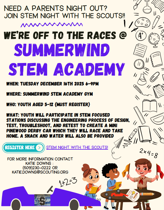 Stem Night flyer 6-7:30 Thursday