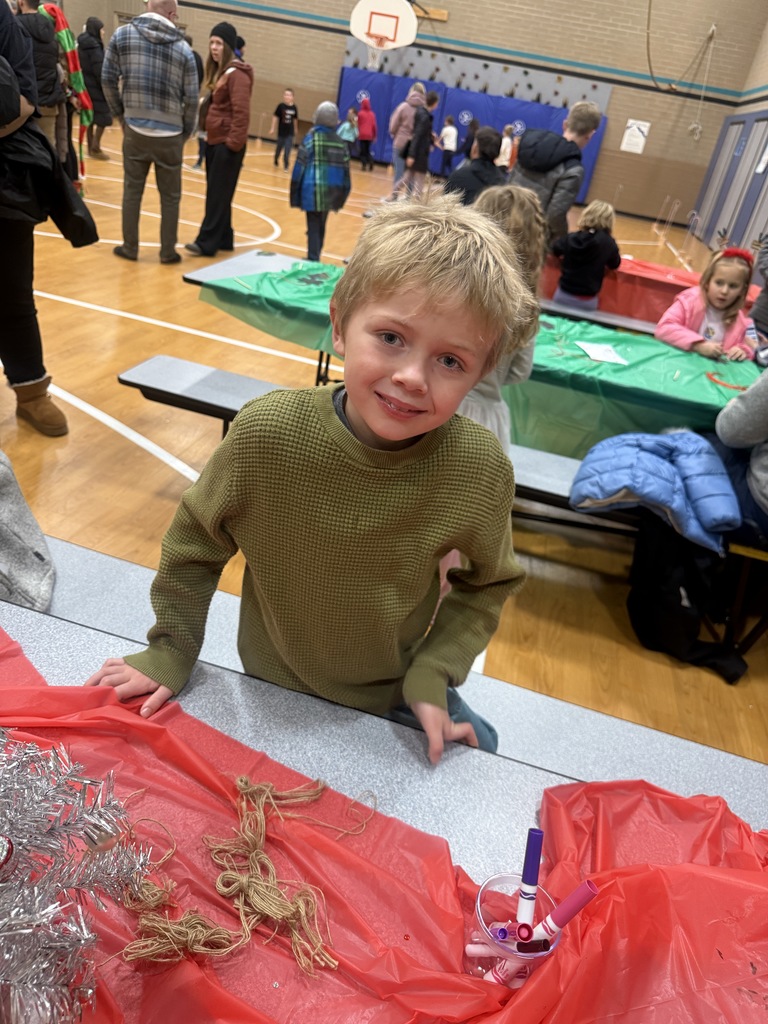 Image of students doing a craft