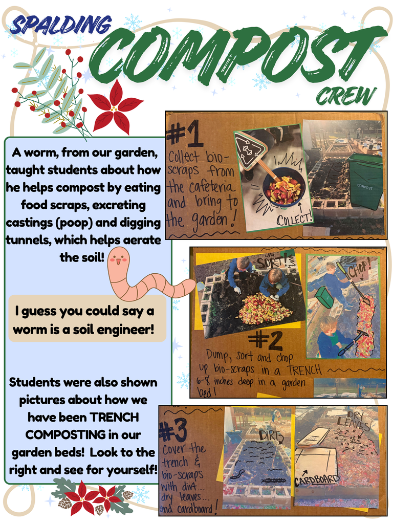 Spalding Compost Crew is teaching students how compost helps gardens grow!