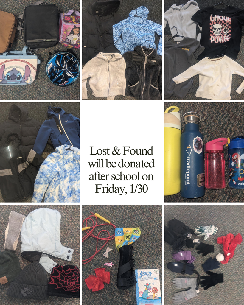 Lost & Found items to be donated