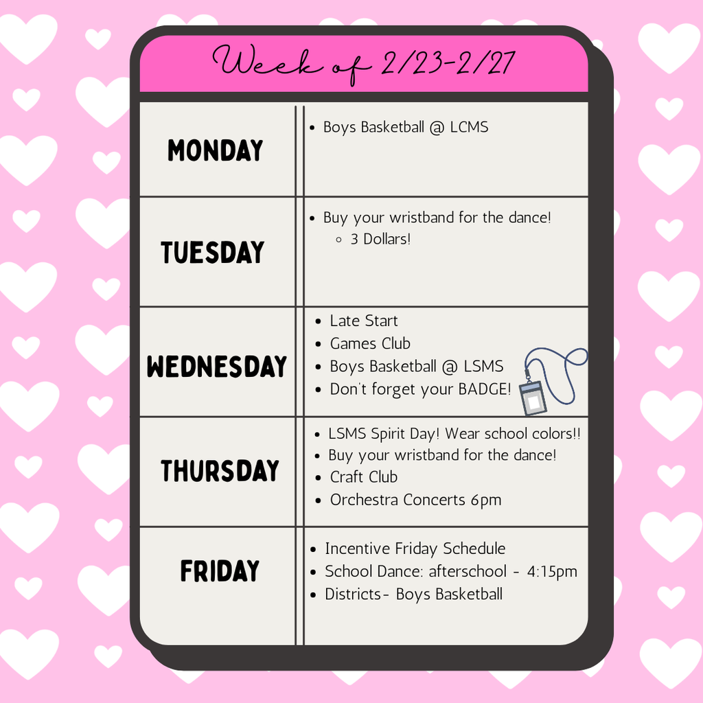 Weekly Schedule