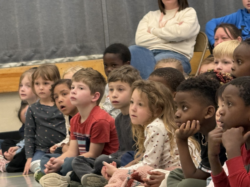 Students watching "Keeper of the Woods"