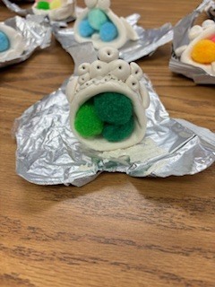 art on a student desk