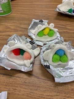 art on a student desk