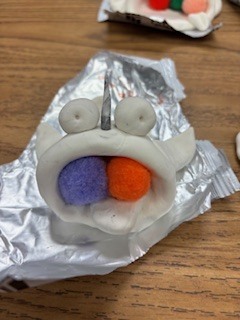 art on a student desk