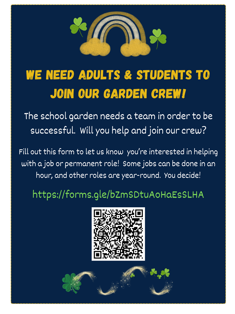 Join Garden crew to help out in garden!