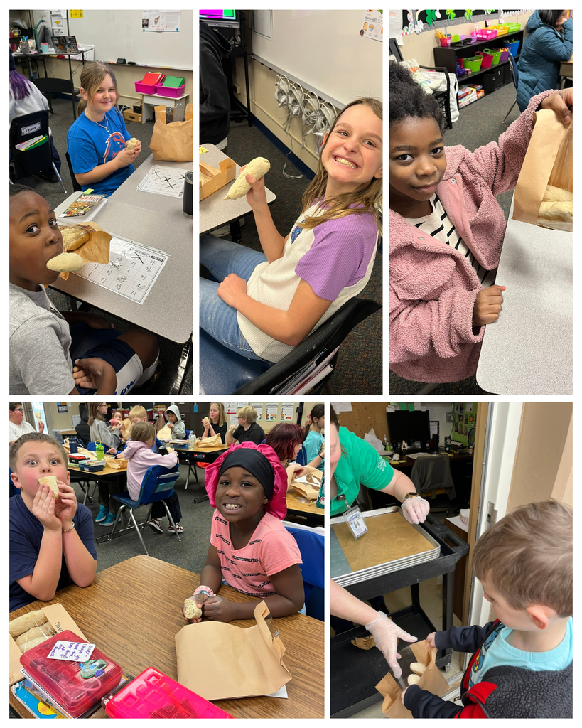 photo collage of kids with their baked breadsticks