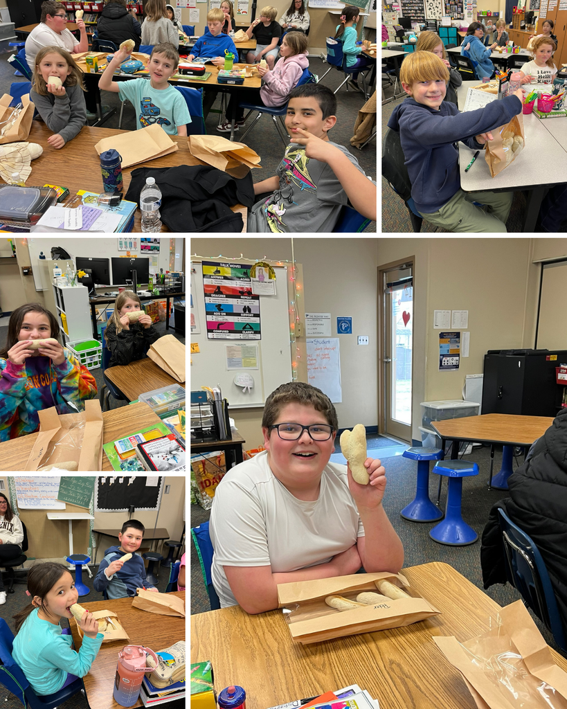 photo collage of kids with their baked breadsticks