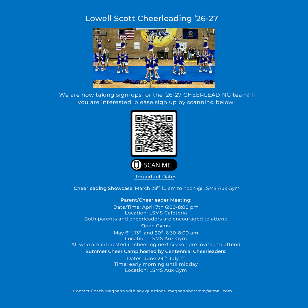 Cheer Sign Up Information