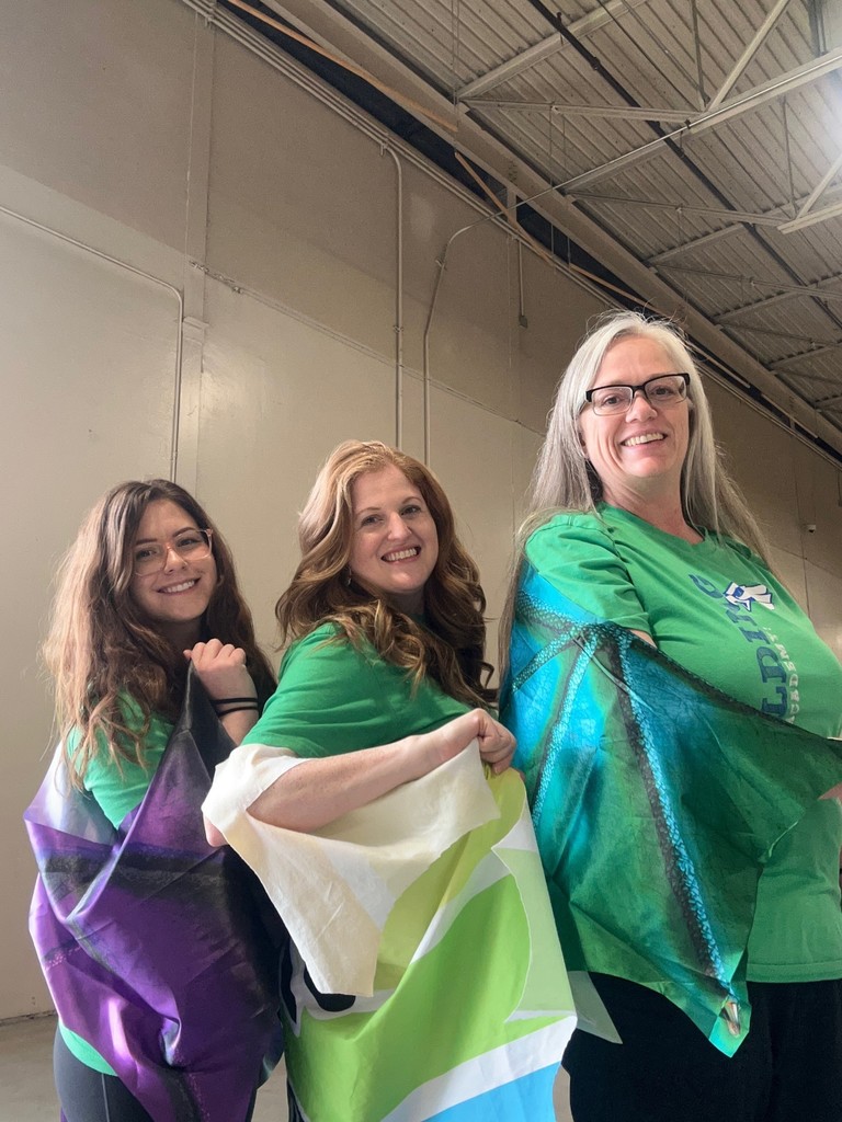teachers have dragon capes on to represent soaring