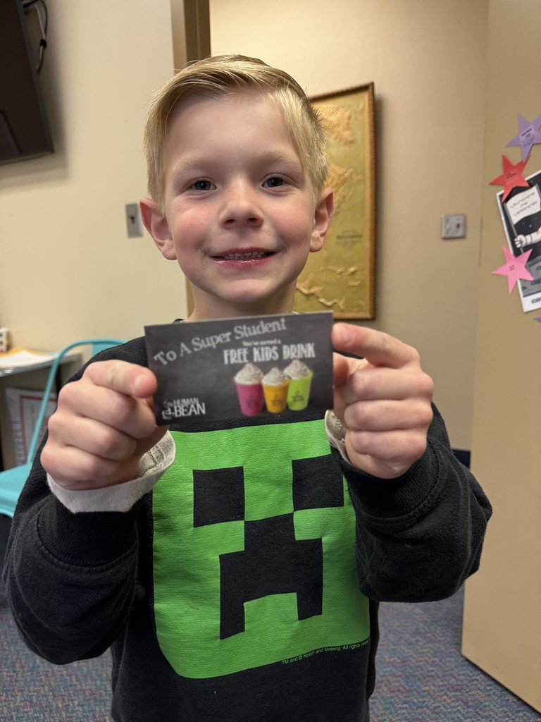 Photo of Cole R., who is our top money collector so far.