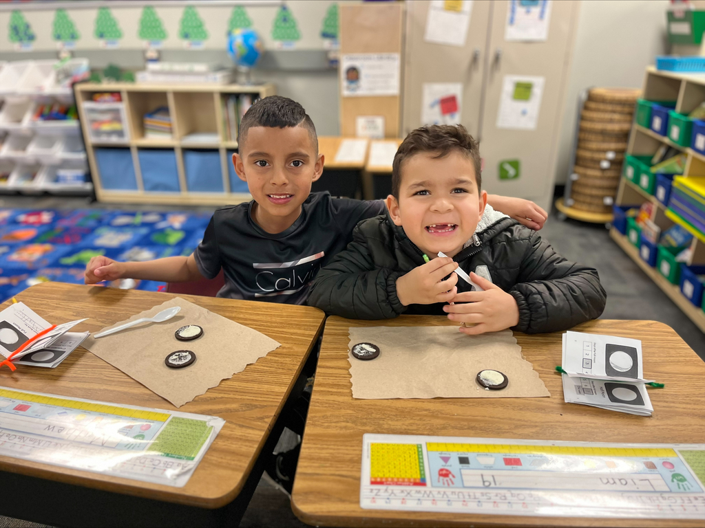 children working in a classroom