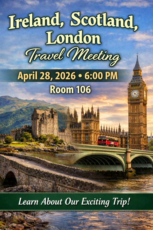 Informational Meeting for EF Tours Trip Summer 2027