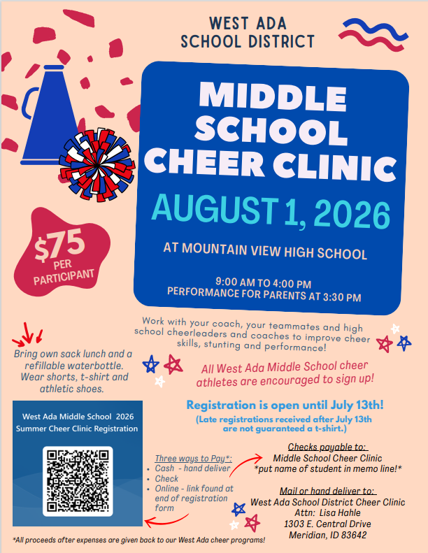 Middle School Cheer Clinic