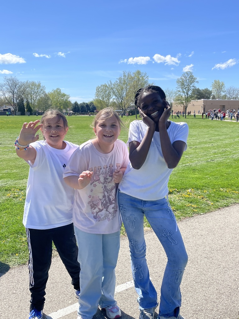 Students running and walking during the Jog-a-Thon.